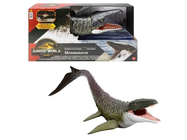 Jurassic World Super Colossal Mosasaurus, 4 År, Multifärg, Plast