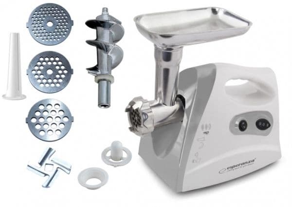 Esperanza MEATBALL - Köttkvarn - 600 W - grå