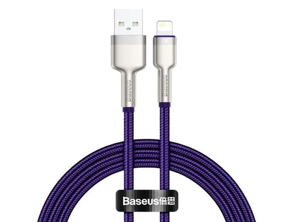 Baseus Cafule USB til Lightning-kabel, 2,4A, 1m (lilla)