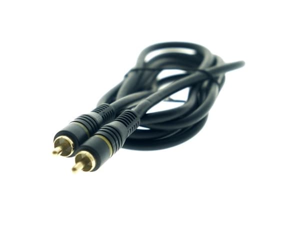 Sinox One subwoofer kabel. 1,5m. Sort