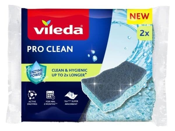 Vileda Pro Clean enzymsvamp 2 st