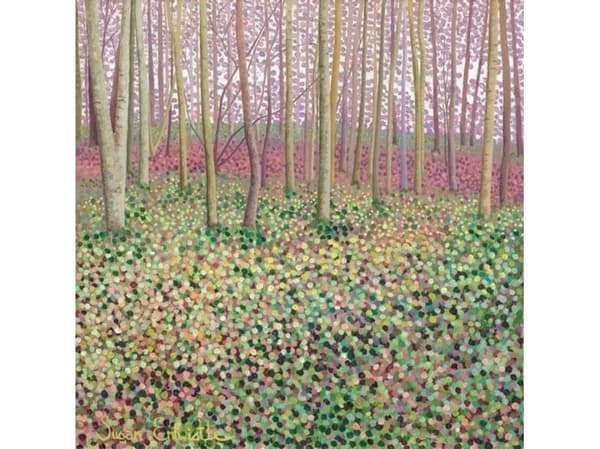 Susan Entwistle Pass with an envelope Walk in the woods