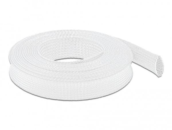 Delock - Flätad ärm - 10 m - vit