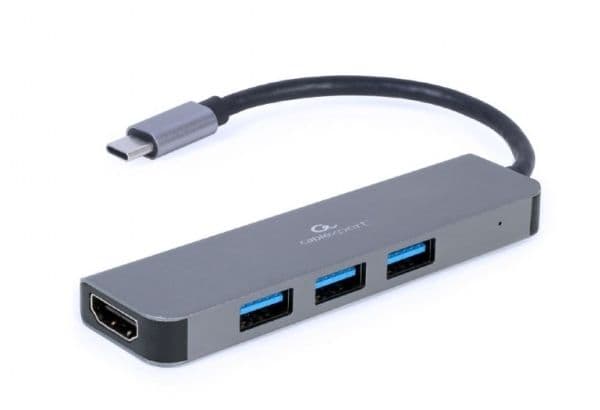 Cablexpert A-CM-COMBO2-01 - Dokkingstasjon - USB-C 3.2 - HDMI