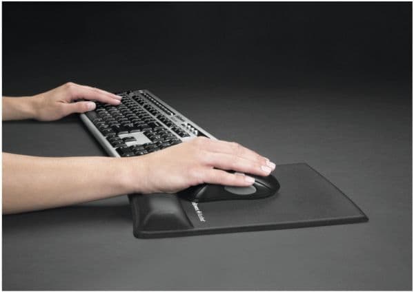 Fellowes Wrist Support - Musematte med håndleddsstøtte - svart