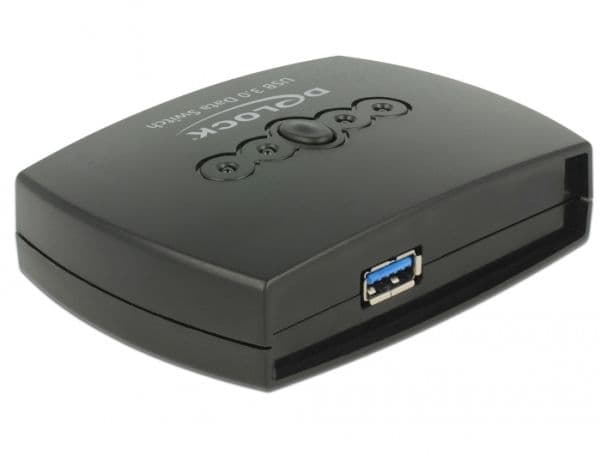Delock USB 3.0 Sharing Switch 4 - 1 - USB-periferdelesvitsj - 4 x SuperSpeed USB 3.0 - stasjonær