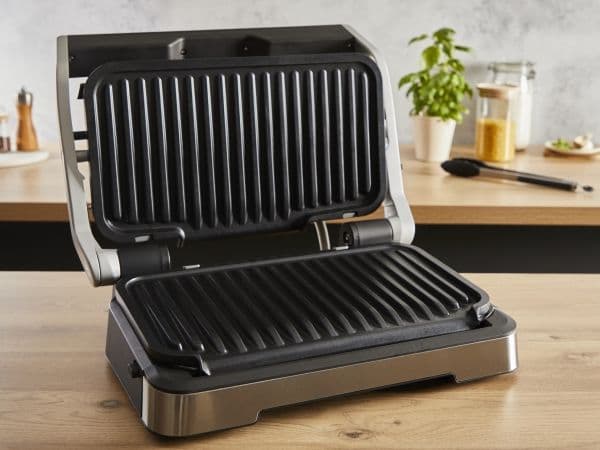 Tefal OptiGrill 2in1 GC773D10, Rustfritt stål, Metall, Rektangulær, Knapper, Rotasjon, Griddle, 600 cm²