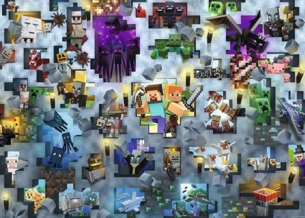 Minecraft Mobs 1000 palan palapeli