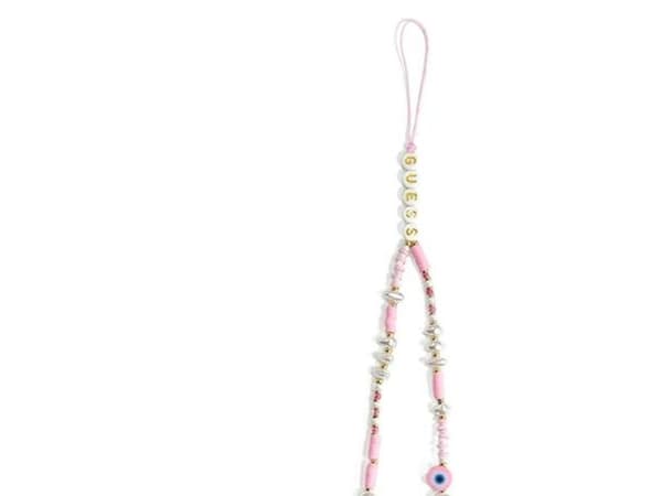 Guess Phone Strap Beads Shell - Puhelinriipus 25 cm (vaaleanpunainen)