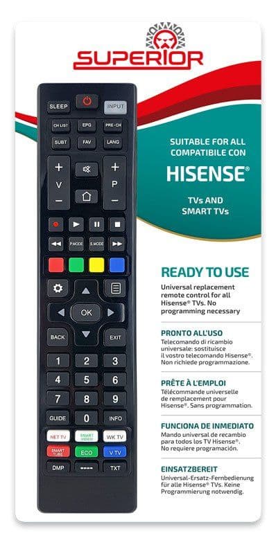 SMART universalfjärrkontroll till Hisense