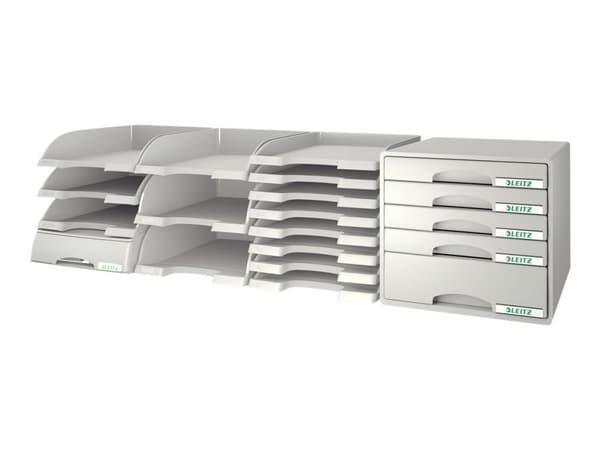 Kirjelokero Leitz Plus Standard Harmaa - (10 kpl)