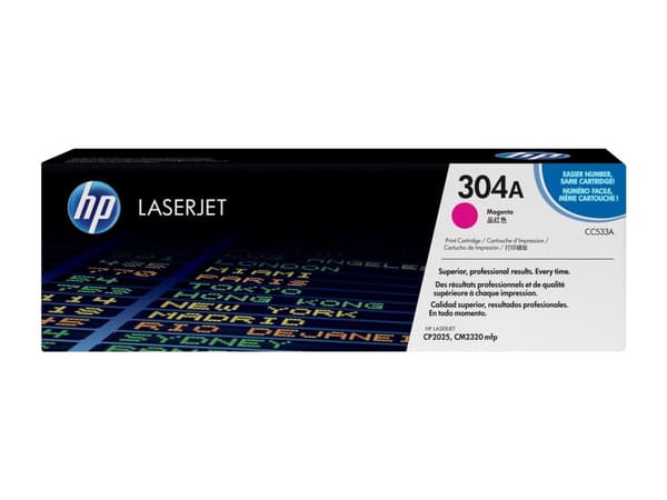 Lasertoner hp 304a cc533a, 2 800 sidor, magenta