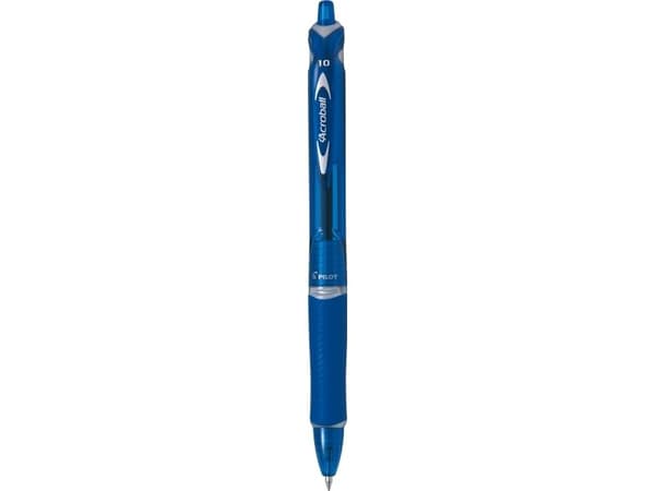 Kulpennor, PILOT Acroball, påfyllningsbar, 1 mm, medium, blå, 10-pack