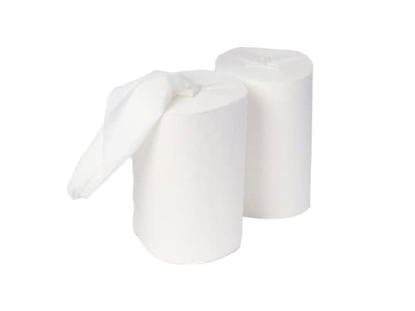 Torkpapper i rullar 100 m per rulle, 12 rullar/förpackning