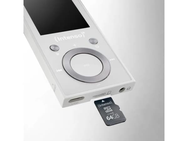 Intenso 3717492, MP3-spelare, USB 2.0, Vit