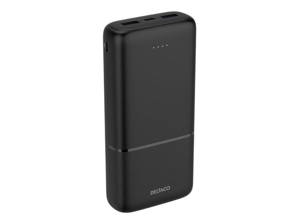 Deltaco PB-C1008, 20000 mAh, musta