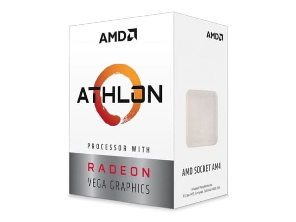 AMD Athlon 3000G - 3.5 GHz - 2 kärnor - 4 trådar - 4 MB cache - Socket AM4 - Box
