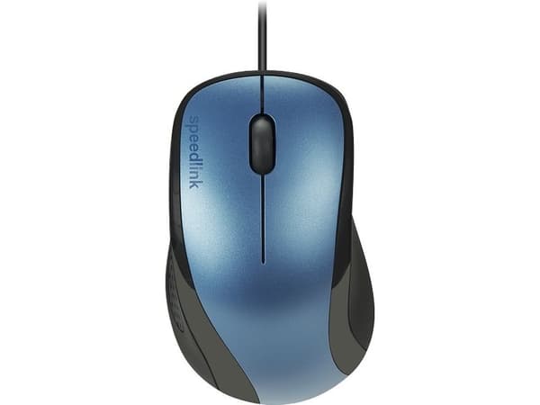 SPEEDLINK KAPPA Mouse - Mus - høyrehendt - optisk - 3 knapper - kablet - USB - blå