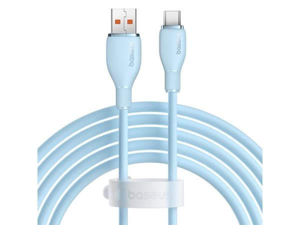 USB-kabel Baseus USB-A till USB-C 2 m Blå (6932172652937)