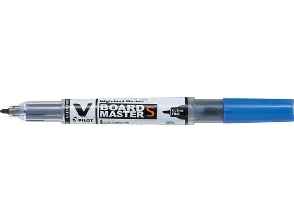 Whiteboardpenna, PILOT BeGreen V-Board Master S, ultrafin, 0,8 mm, blå