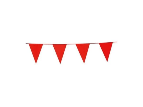 Rød vimpelguirlande