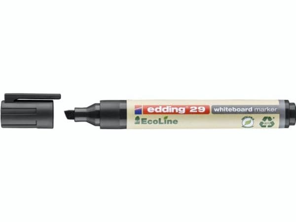 Whiteboardmarker edding 29 Ecoline, skrå, sort