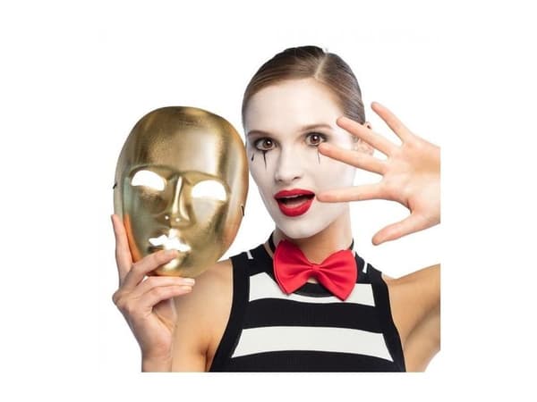 Mime mask guld