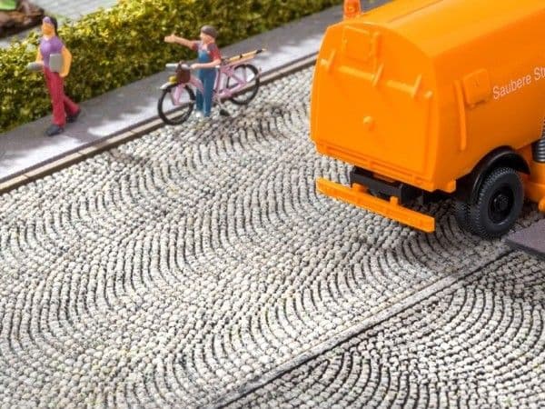 NOCH Structured Road “Cobblestone”, HO (1:87), Harmaa
