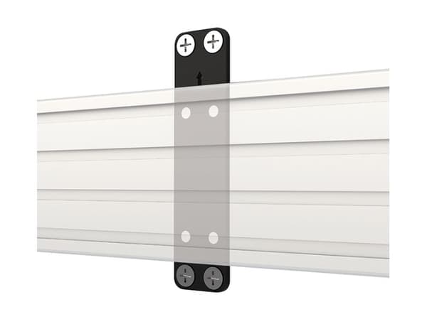 B-TECH System X - Monteringskomponent (rail mounting bracket) - svart - veggmonterbar