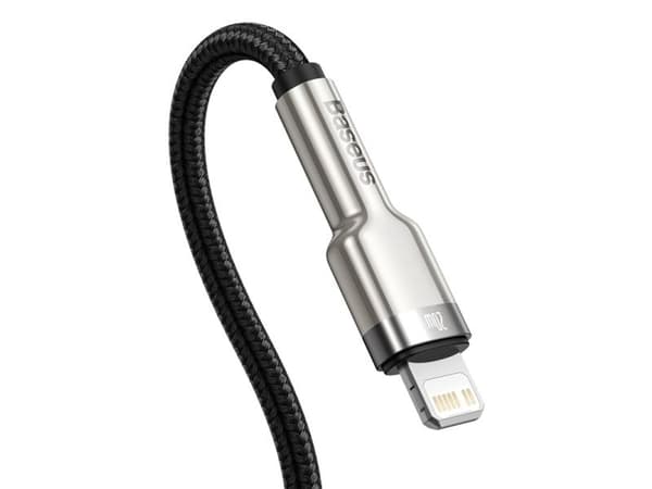 Baseus CATLJK-01, 0,25 m, Lightning, USB C, Hankjønn, Hunkjønn, Sort