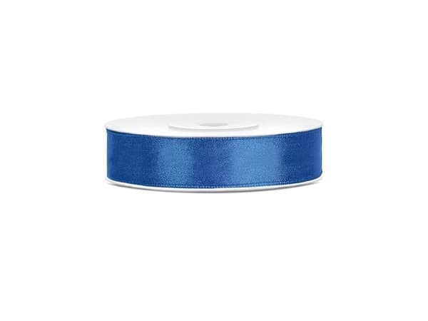 Kongeblå satinbånd 12mm