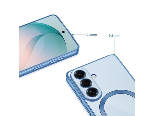 Tech-Protect MagFlex MagSafe-etui til Samsung Galaxy S26 - transparent blå