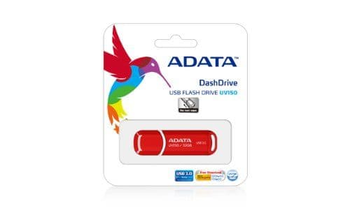 ADATA DashDrive UV150 - USB flash-enhet - 32 GB - USB 3.0 - röd