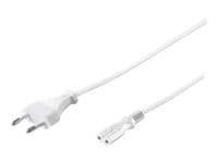 MicroConnect - Strömkabel - 10 m - vit