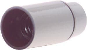 Pistorasia E14 10 mm kierre valkoinen