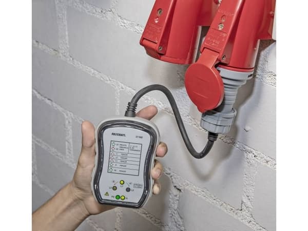 VOLTCRAFT ST-16B stikkontakttester CEE-16A (ST-16B)