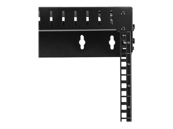 Startech 15U 19" Wall Mount Network Rack, Adjustable Depth 12-20" 2 Post Open Frame Server Room Rack for AV/Data/ IT Communication/Computer Equipme...