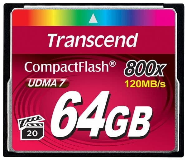 Transcend - Flash-minneskort - 64 GB - 800x - CompactFlash