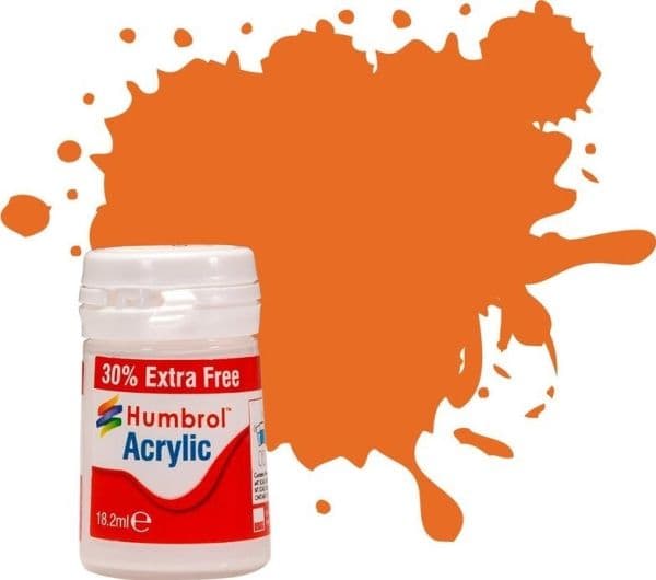 Acrylfärg orange 14 ml - Klar ersättning