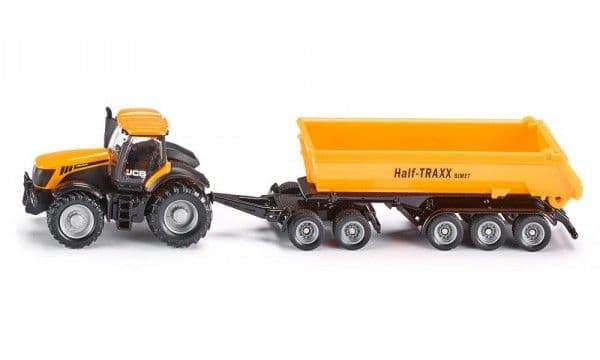 Siku 1858, Traktor modell, Plast, Sort, Gul