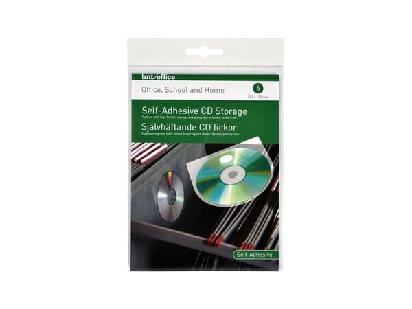 Självhäftande CD-ficka 6 st
