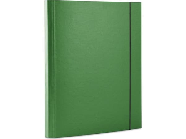 Office Products Folder with elastic PP, A4/30, 3 compartments, green