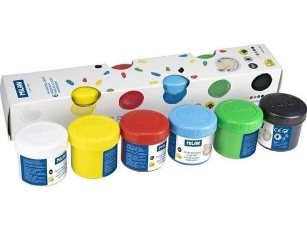 MILAN Fingermaling 40ml 6stk 6ml