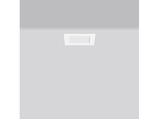 RZB TOLEDO FLAT+ square, 1 ampuller, LED, IP20, IP54, Hvit