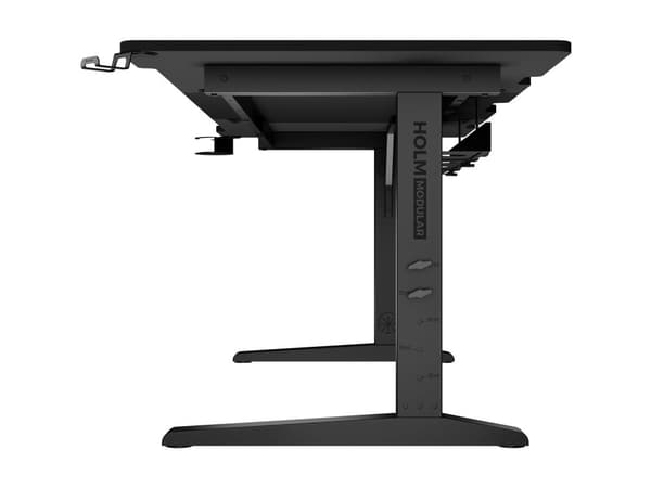Genesis Holm Modular - Skrivbord - rektangulär - antracit, svart