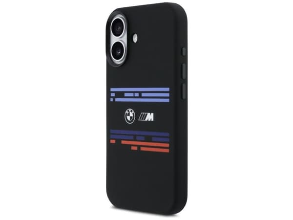 BMW M Silicon Horizontal Line MagSafe Case for iPhone 17 - Black