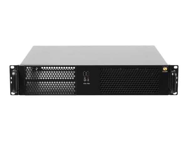 Netrack Server Case - Rackmonterbar 2U - mini ITX / micro ATX - ingen strømforsyning - svart