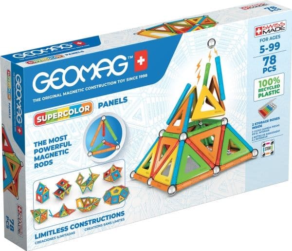 Geomag Supercolor Panels Recycled 78 st.