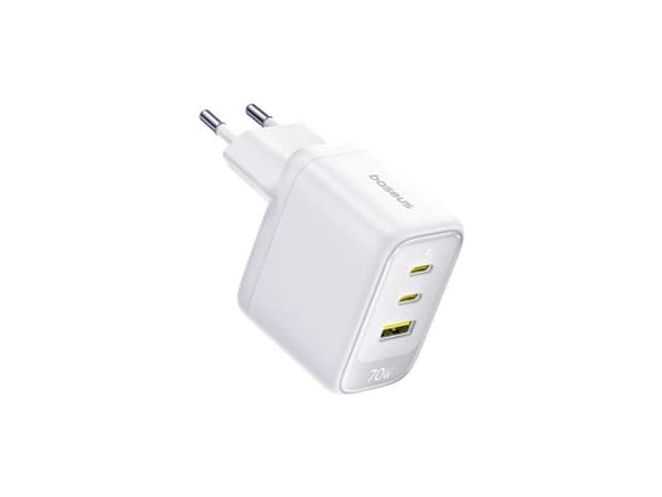 Baseus EnerFill FE22 70W Wall Charger 2 x USB-C + USB-A - White