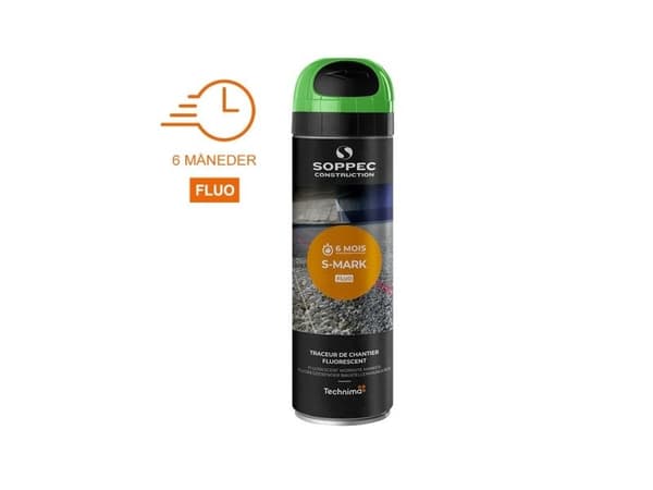 SOPPEC mærkespray S-MARK FLUO 500 ml. GRØN - 2112444